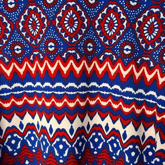 LuLaRoe Jessie Swing Dress in Patriotic Colors - Red, White & Blue - size Small - Picture 8 of 9